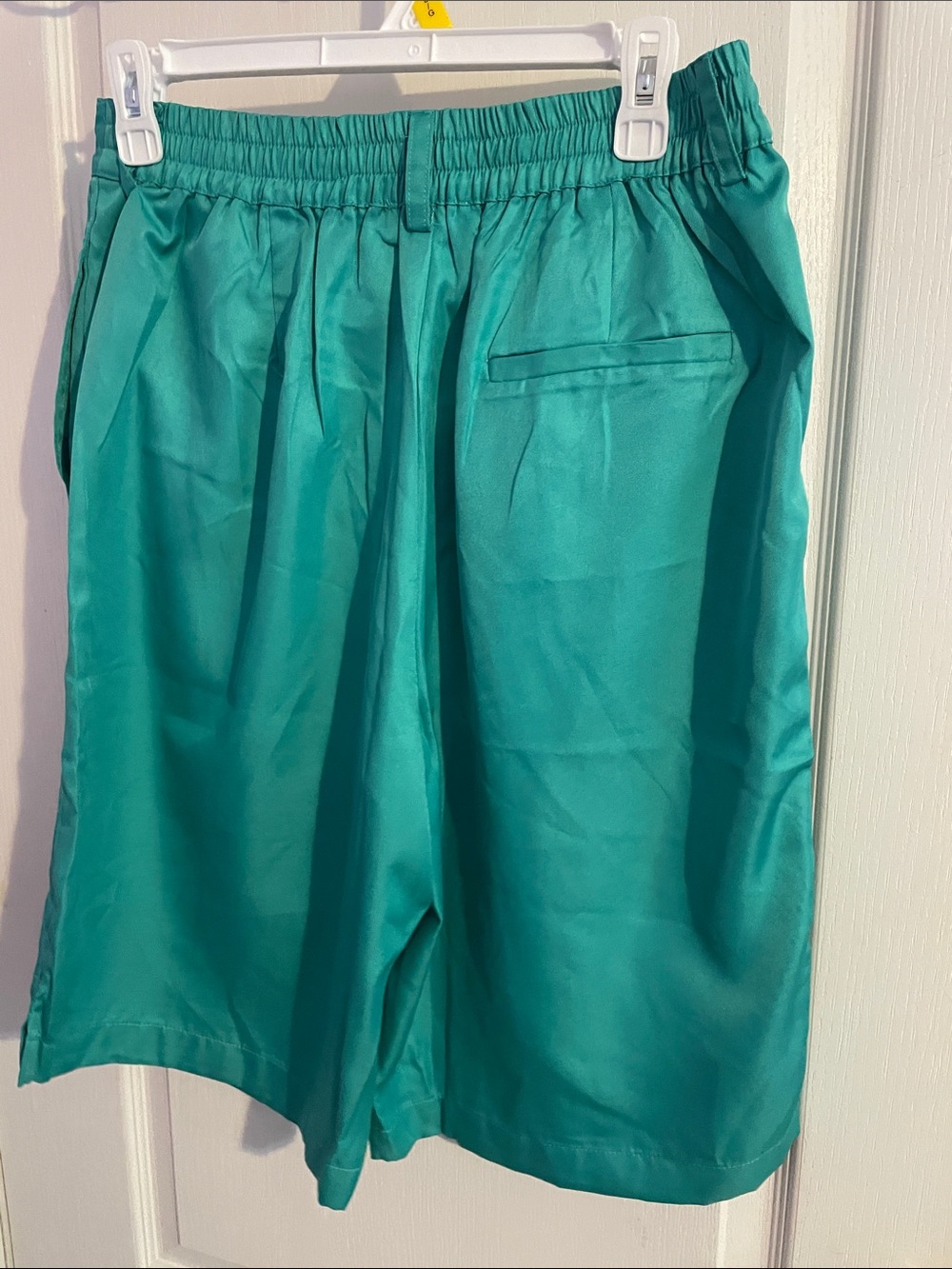 NWT Gigio High-Rise Teal Bermuda Shorts for Women - Size Large - Picture 4 of 8